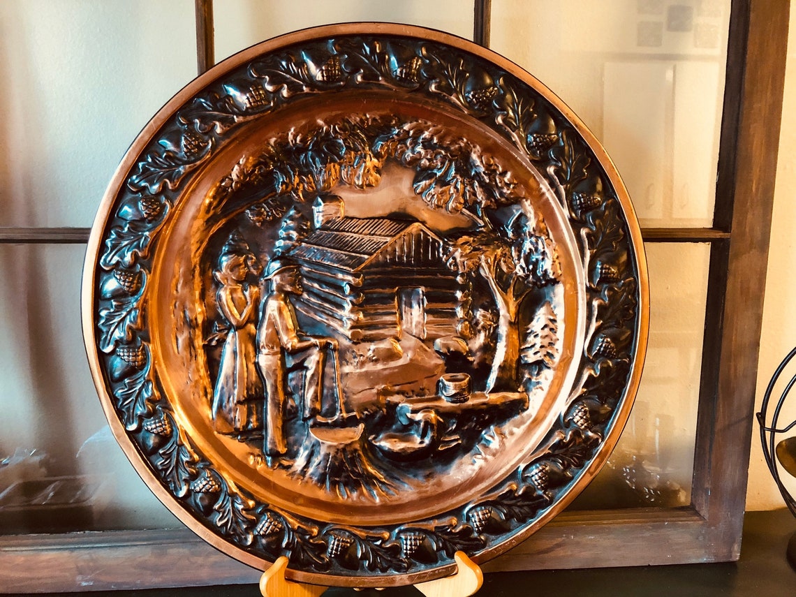 Vintage Coppercraft Guild 20 Copper Relief Wall Hanging Etsy