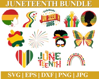 Juneteenth SVG Files Bundle, Black History PNG Files Cricut, Digital Product, Instant Download