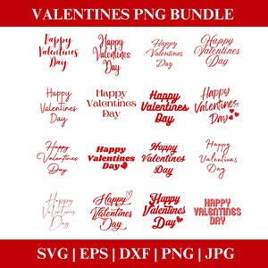 Valentines Day SVG PNG Bundle, Happy Valentines Day png SVG Clipart, Clipart Valentines bundle Cricut Cut Files Silhouette