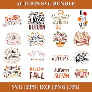 Fall SVG, Fall SVG Bundle, Autumn Svg, Thanksgiving Svg, Fall Svg Designs, Fall Sign, Autumn Bundle Svg, Cut File Cricut
