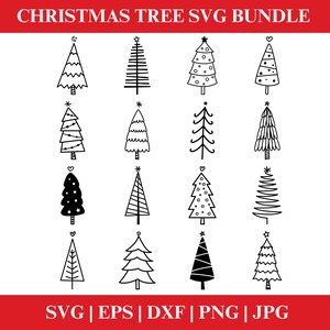Christmas Tree SVG Bundle, Christmas PNG , Christmas Tree Svg, Christmas Clipart, Christmas Tree Png, Christmas Digital, Cricut, Silhouette