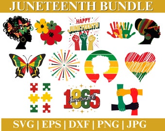 Juneteenth SVG Files Bundle, Black History PNG Files Cricut, Digital Product, Instant Download