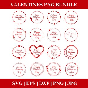 Valentines Day SVG PNG Bundle, Happy Valentines Day png SVG Clipart, Clipart Valentines bundle Cricut Cut Files Silhouette