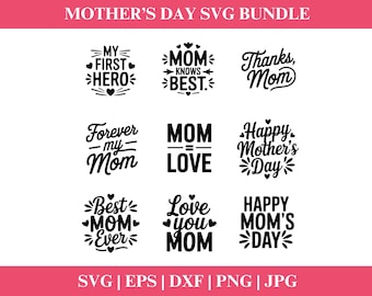 Muttertag Zitate SVG Bundle, Muttertag Zitat svg, Clipart Muttertag Sprüche PNG Download, Muttertag SVG, Cut File Cricut