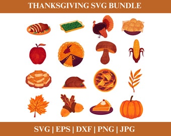 Thanksgiving SVG-bundel, herfst SVG-bundel, herfst Svg, herfst Svg, herfst Svg ontwerpen, val teken svg, herfst bundel Svg, gesneden bestand Cricut