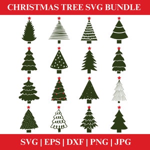 Christmas Tree SVG Bundle, Christmas PNG , Christmas Tree Svg, Christmas Clipart, Christmas Tree Png, Christmas Digital, Cricut, Silhouette