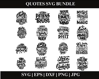 Inspirerande Svg-paket, Motiverande Svg-paket, Inspirerande Citat Svg, Självkärlek Png-filer, Klippfiler för Cricut