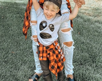 Camisa infantil fantasma e macacão