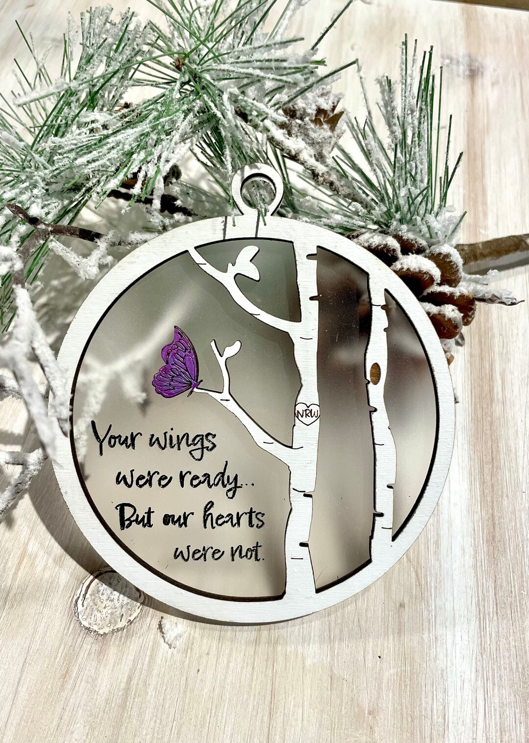 Personalized Memorial Butterfly Metal Sign - Memorial Gift Idea For Family Member - Up to 5 People