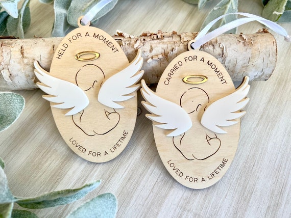 Baby Memorial Ornament | Infant Loss | Miscarriage | Stillborn | Hand Made | Gift | Stillbirth | Angel Wings