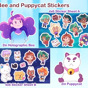 Bee and Puppycat Sticker Sheets