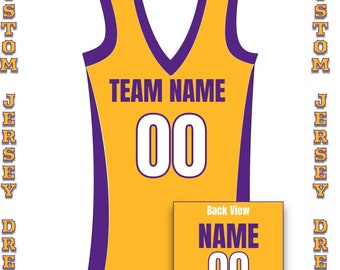 Custom Name Number Jersey Dress, Women Basketball Jersey Dress, Ladies Throwback Jersey Dress