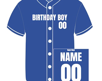 Maglia da baseball personalizzata per il compleanno del tuo bambino - Regalo perfetto per il bambino amante dello sport