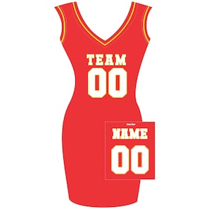 Custom football jersey dress online