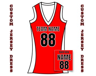 Basketball team jersey dresses Clearance