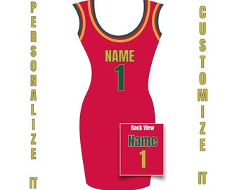 custom made jersey dress