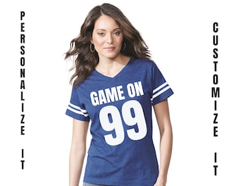 Personalized Jersey with Custom Name and Number, Custom Women Football Jersey