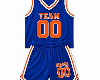 Custom Toddler Basketball Jersey Shorts Set – Personalized Name & Number Sports Outfit Set