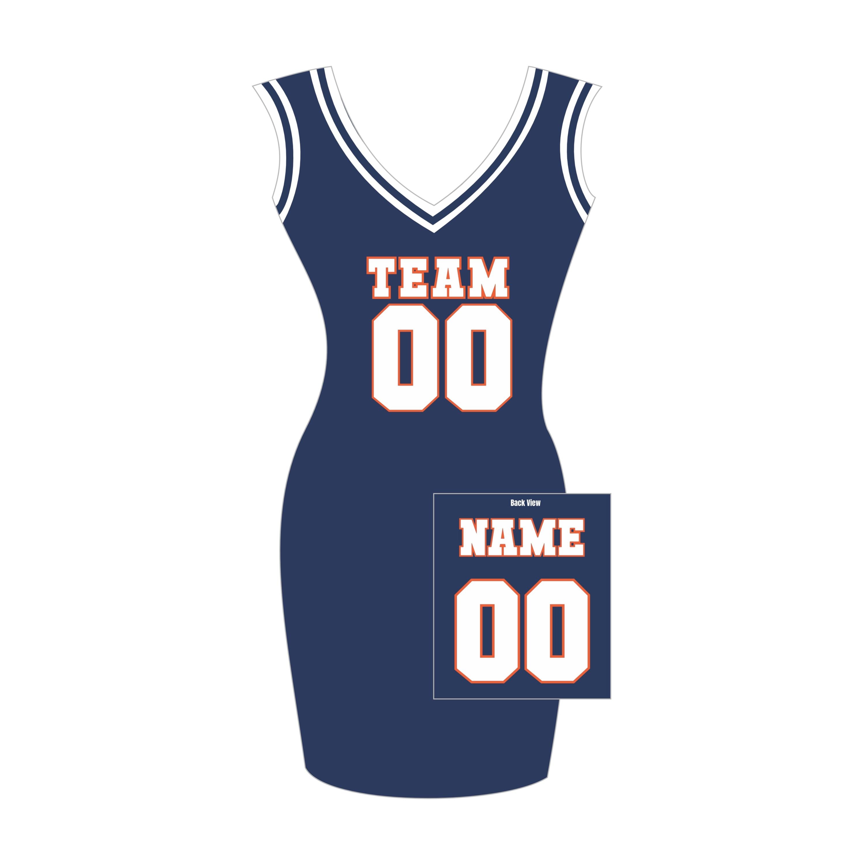 Custom Women's Football Jersey Dress: Personalized Name & Number Custom Women's Football Jersey Dress: Personalized Name & Number