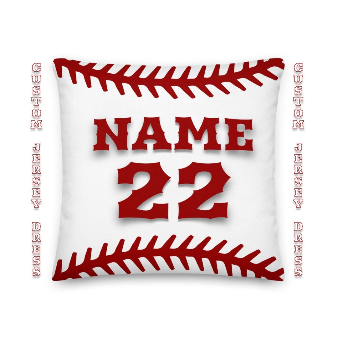 Custom Baseball Pillow Cover Personalized Pillow Case With Etsy