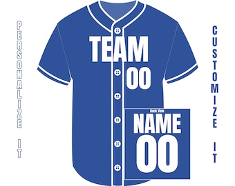 Custom Baseball Jersey, Personalized Baseball Jersey, Customized Jersey Name and Number