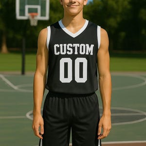 Custom Basketball Jersey – Personalized V-Neck Team Jersey image 6
