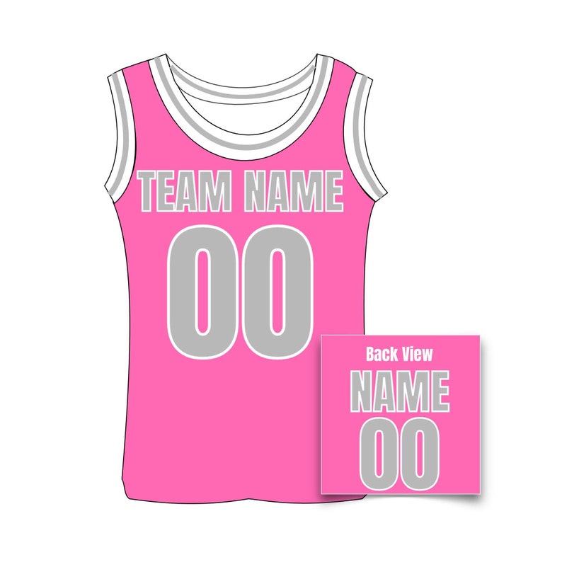 Custom Basketball Jersey, Personalized Basketball Jersey, Customized Jersey Name and Number Pink