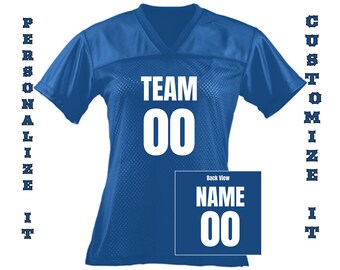 Koszulka piłkarska damska na zamówienie: spersonalizowane imię i numer