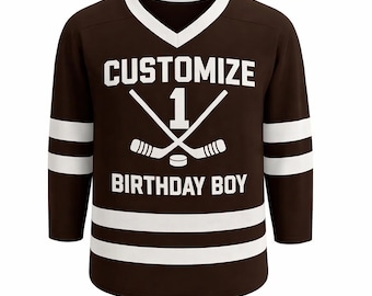 Custom Hockey Jersey – Personalized Name, Number Birthday Fan Gear