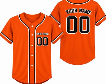 Personalized Name Number on left chest side, Customized Kids Baseball Jersey, , For any event, Birthday Gift