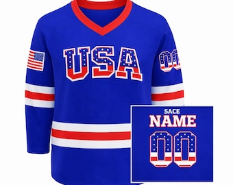 Personalized Flag Hockey Jersey – Custom Name & Number, Fan Gear