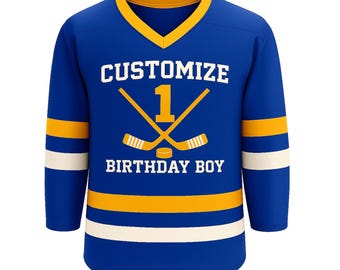 Personalized Birthday Hockey Jersey – Custom Name & Number, Fan Gear