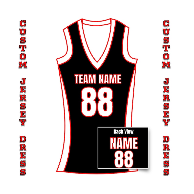 Custom Name Number Jersey Dress Women Basketball Jersey Etsy