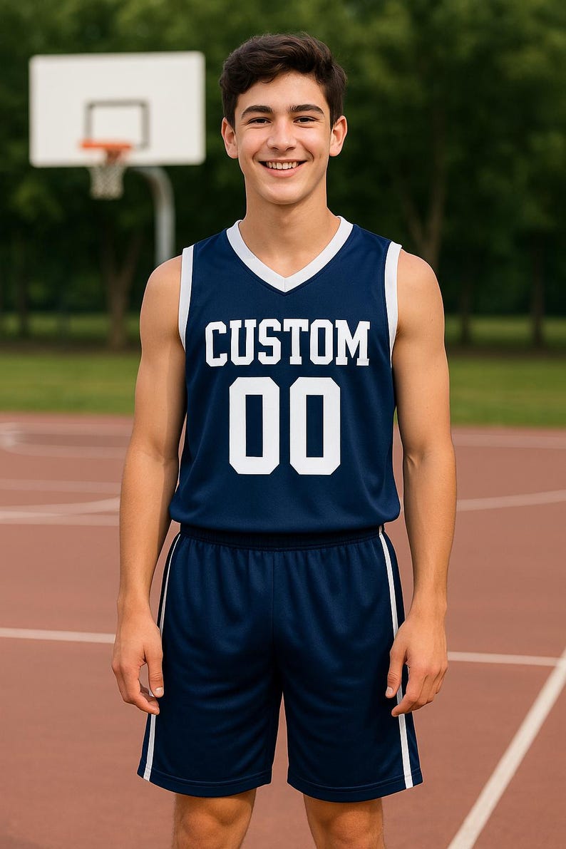 Custom Basketball Jersey – Personalized V-Neck Team Jersey image 7
