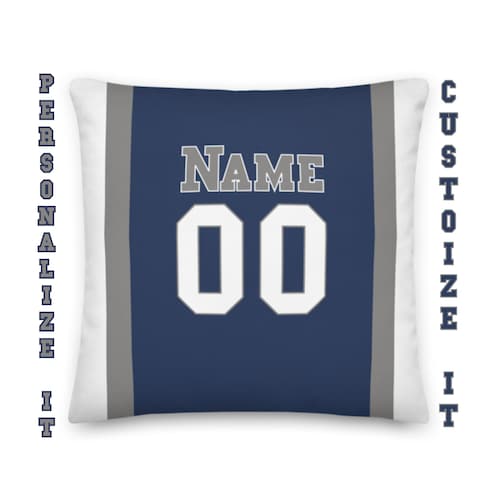 Personalized Football Pillow/any Team Etsy