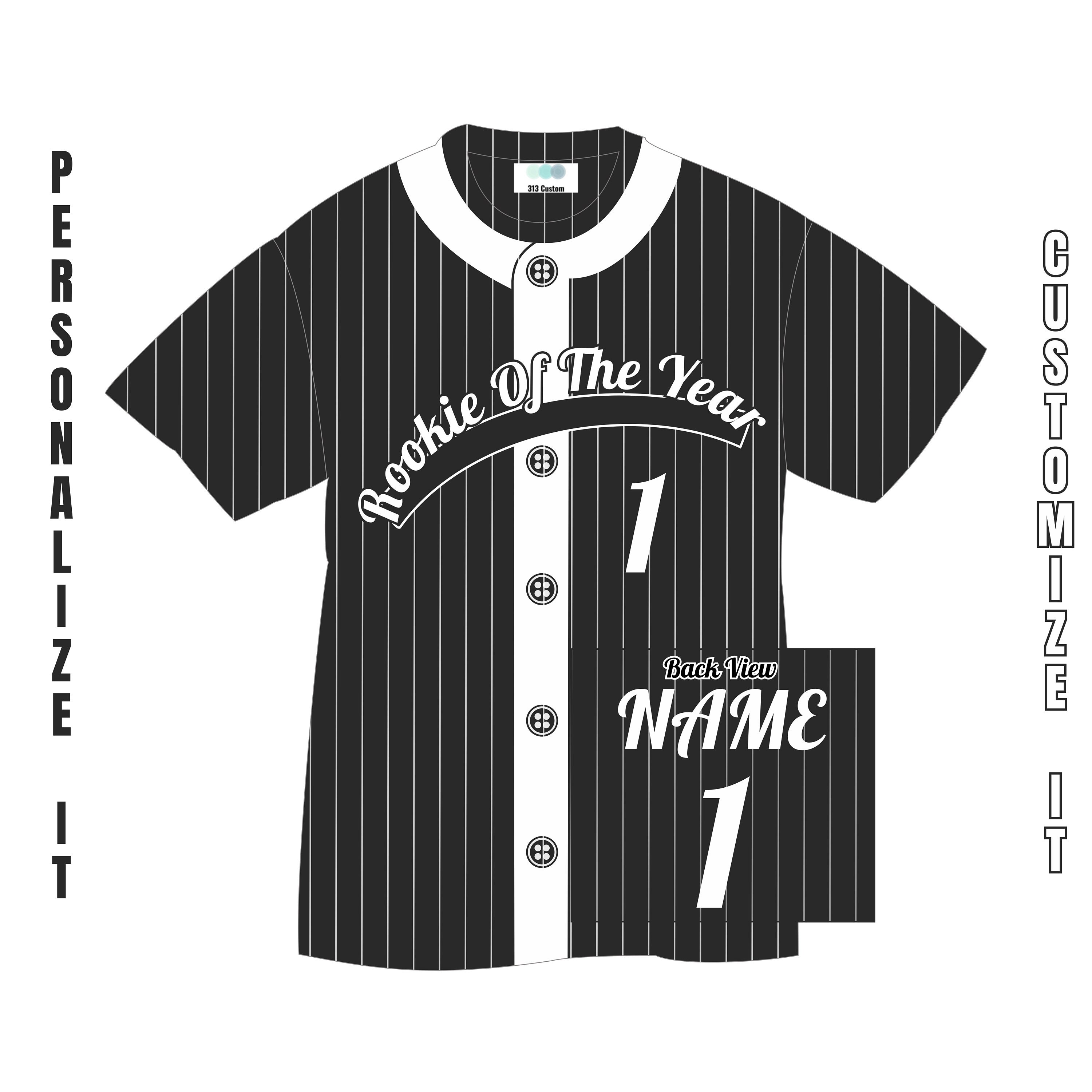 Custom Baseball Shirt, Rookie Of The Year, Toddler Baseball Jersey ...