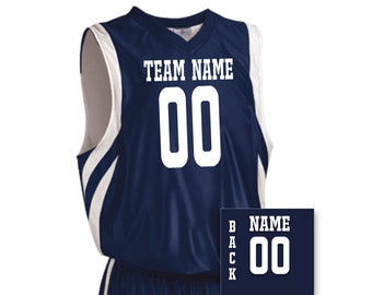 Custom Basketball Jersey, V Neck Jersey with Personalized Name and Number