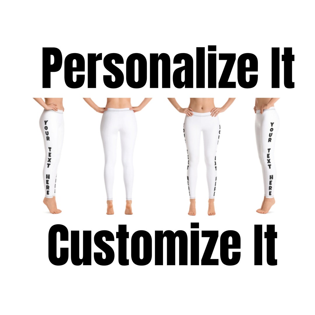 Custom Leggings Tights With Customized Name and Number 