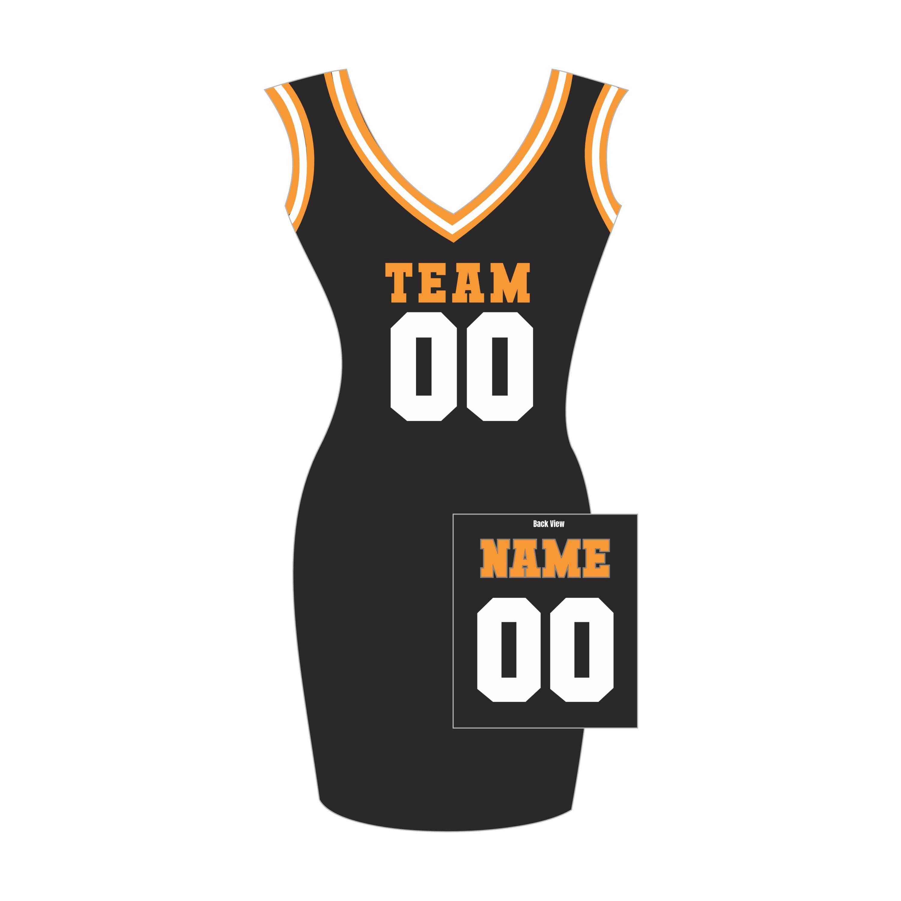 Custom Women's Football Jersey Dress: Personalized Name & Number Custom Women's Football Jersey Dress: Personalized Name & Number