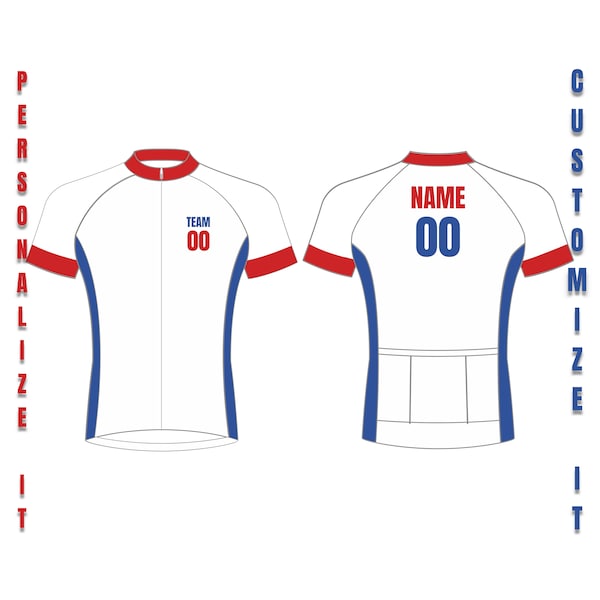 Custom Cycling Jersey, Adult Unisex Bike Jersey with Custom Name and Number, Custom Design, Colors, Logo & Text