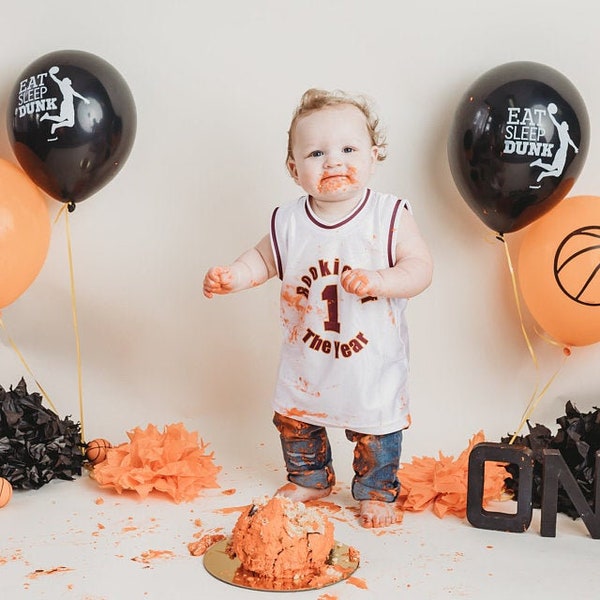 Rookie of The Year, Custom Basketball Jersey, One Year Old Jersey with Customized Name and Number