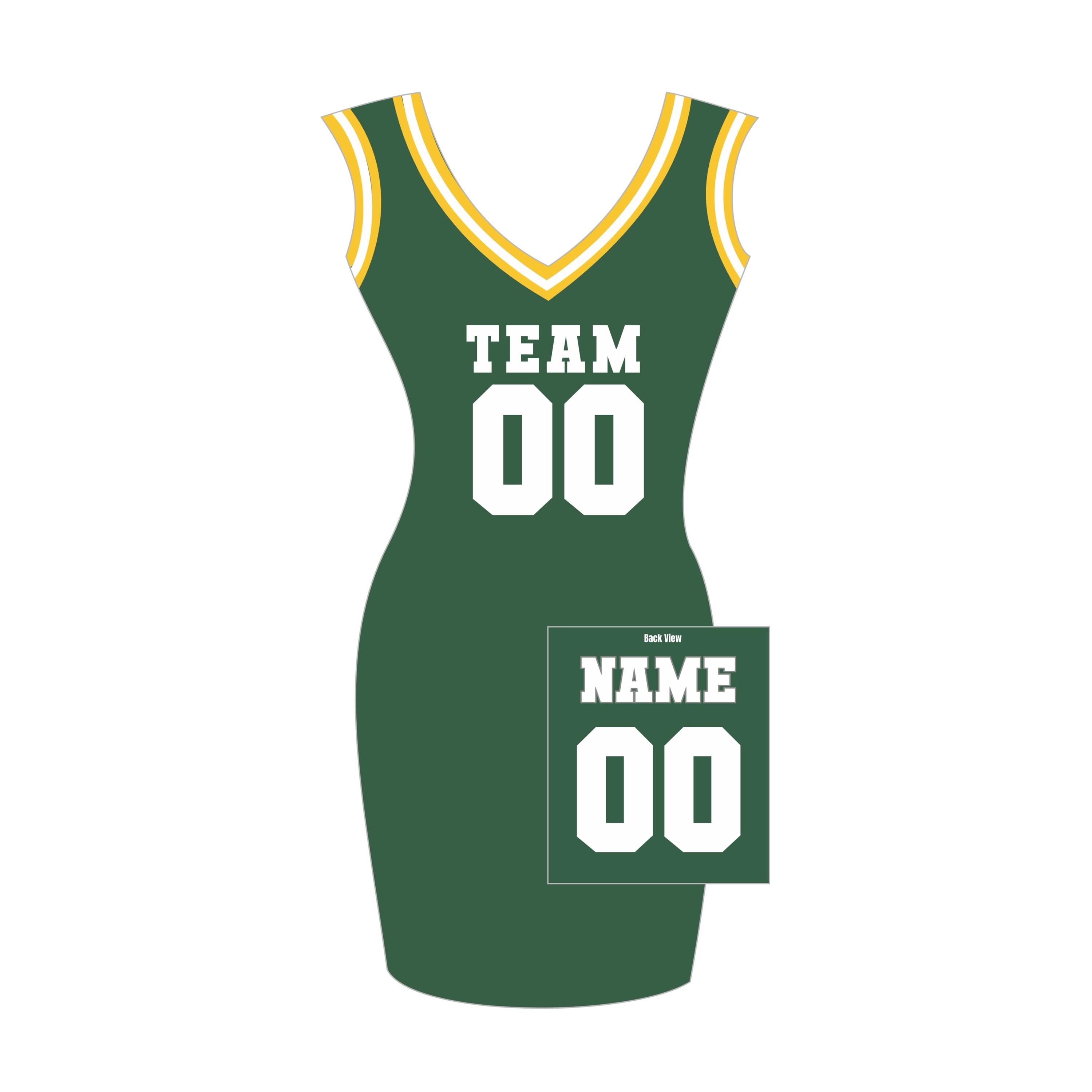 Custom Women's Football Jersey Dress: Personalized Name & Number Custom Women's Football Jersey Dress: Personalized Name & Number
