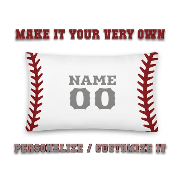 Baseball Pillow Etsy