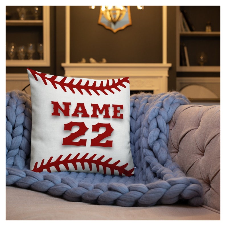 Custom Baseball Pillow Cover Personalized Pillow Case with Etsy