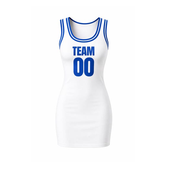 white christmas dresses Tena - Sleeveless Jersey Dress with Side Tie and Ruffle Details