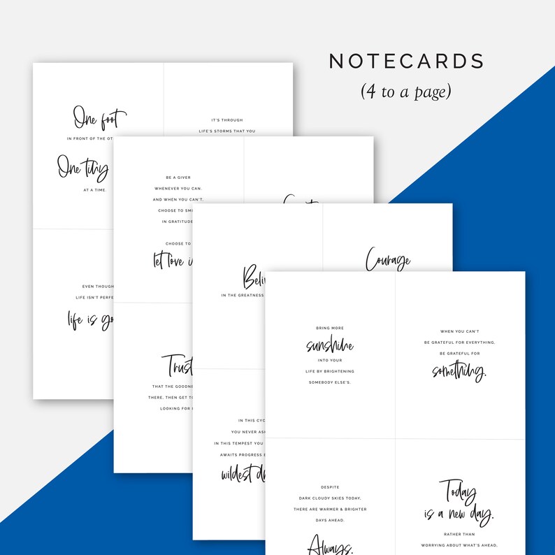 Hope Cards, Encouragement Notes Template, Be Brave - Etsy
