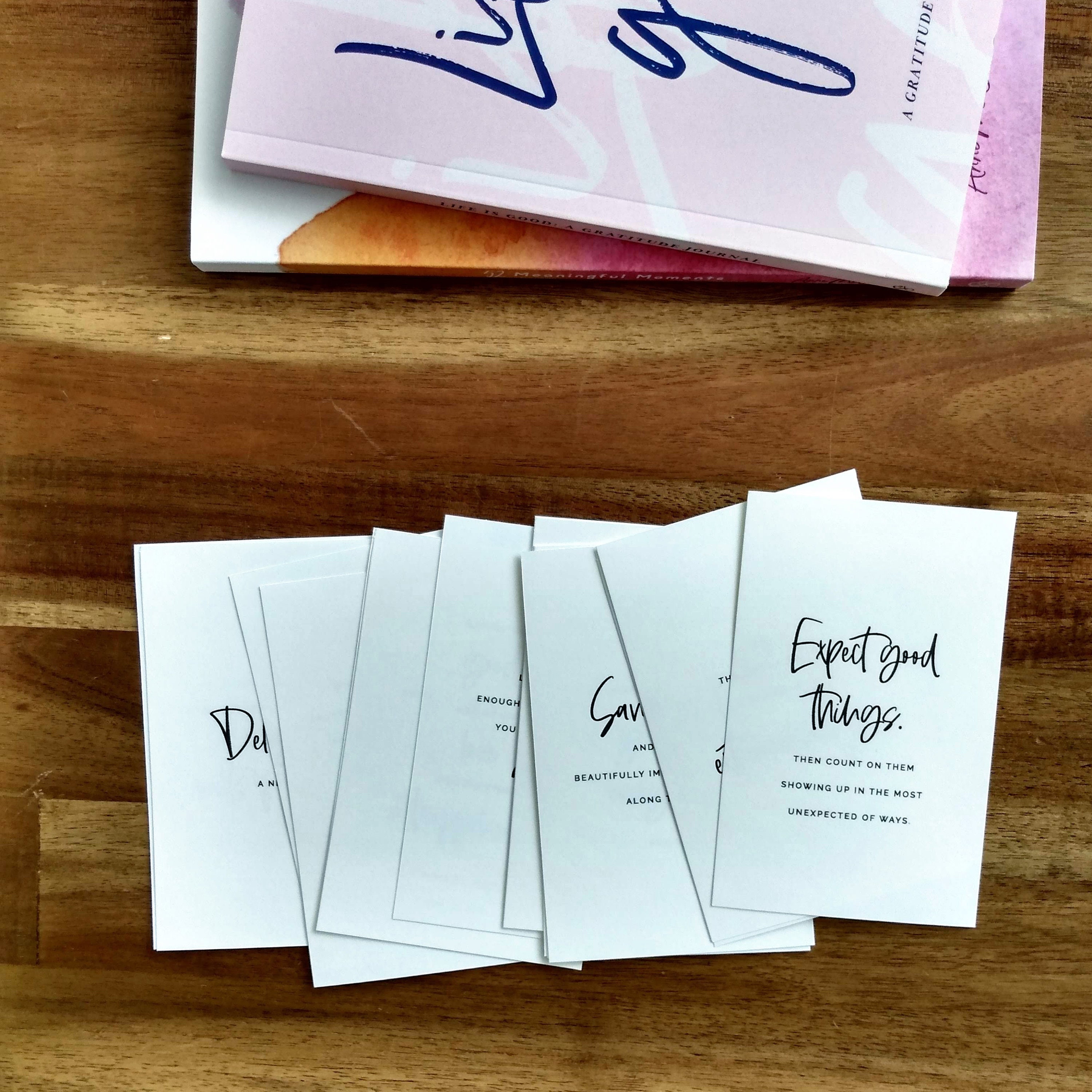 Encouragement Cards Pack, Mini Note Cards, Be Positive - Etsy