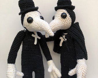Patron au crochet Plague Doctor Amigurumi (Patron PDF)
