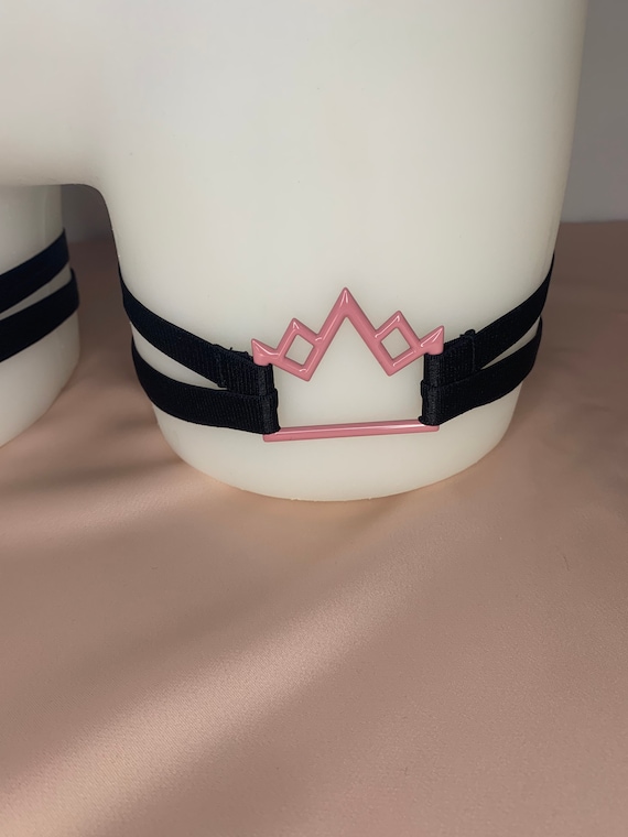 Pink Metal Shapes Garters