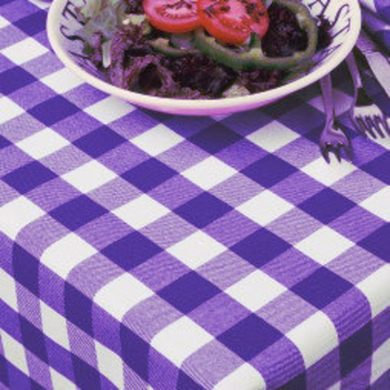 Poly Cotton Gingham Check Tablecloth – Square Shape, Various Colors, Custom Sizes Available, New With Tags